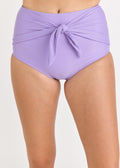 High Waisted Bikini Bottom With Front Tie
