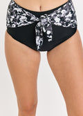 High Waisted Bikini Bottom With Front Tie