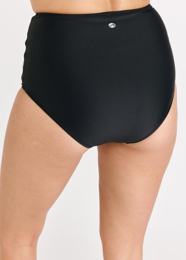 High Waisted Bikini Bottom With Front Tie