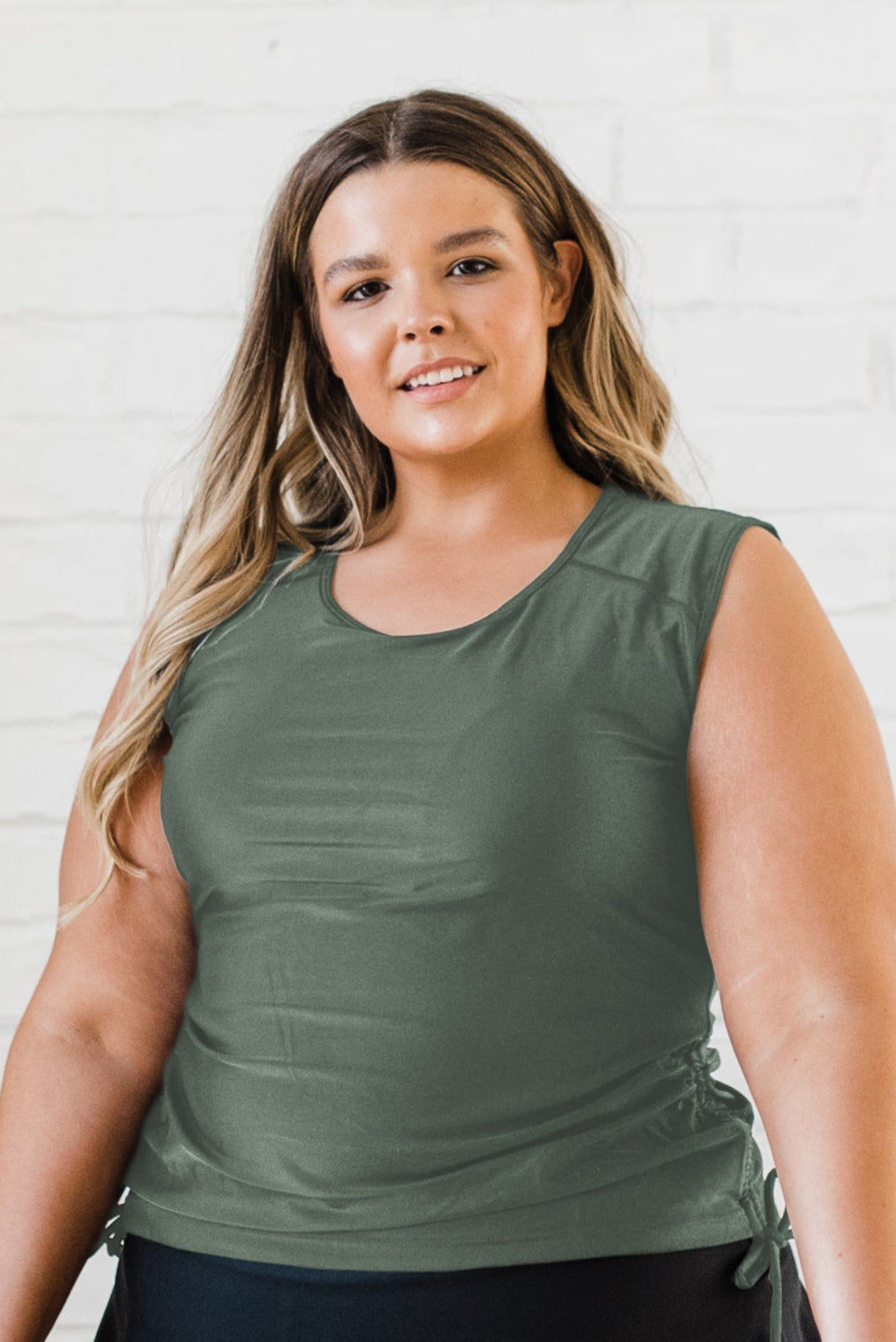 Closed Back Maya Swim Top | Plus Size