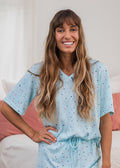 Light Blue Speckled