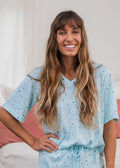 Extra Soft Short Sleeve V-Neck Lounge Top