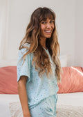 Light Blue Speckled
