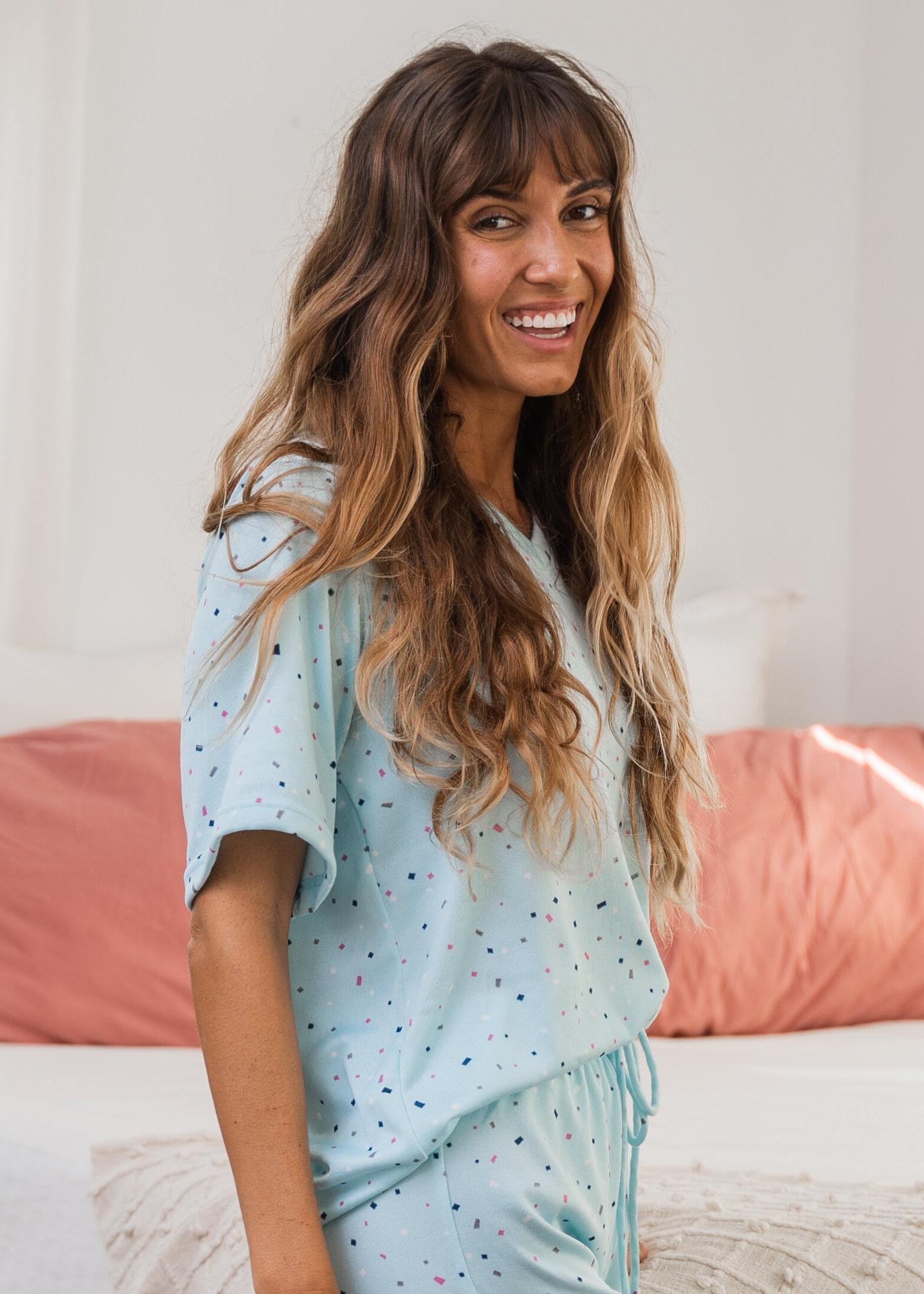 Light Blue Speckled