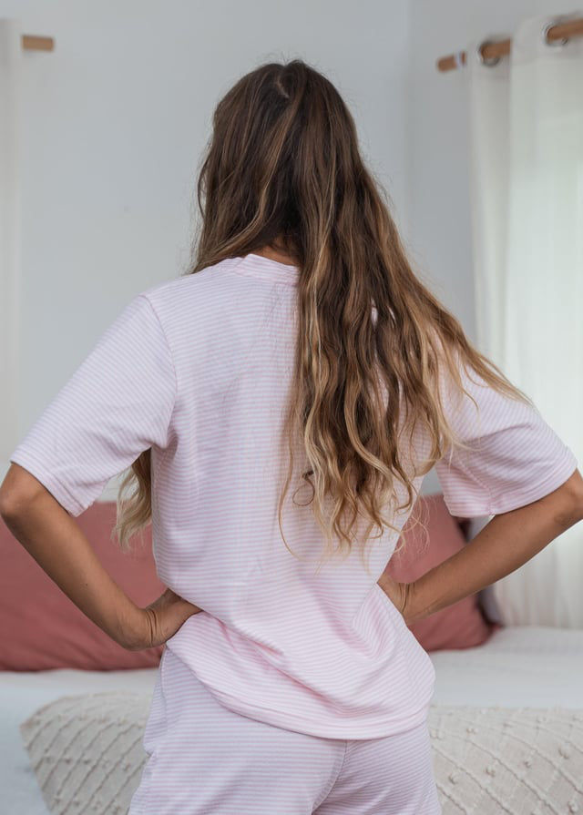 Extra Soft Short Sleeve V-Neck Lounge Top