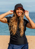 Mock Neck Adele Swim Top