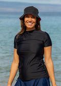 Mock Neck Adele Swim Top