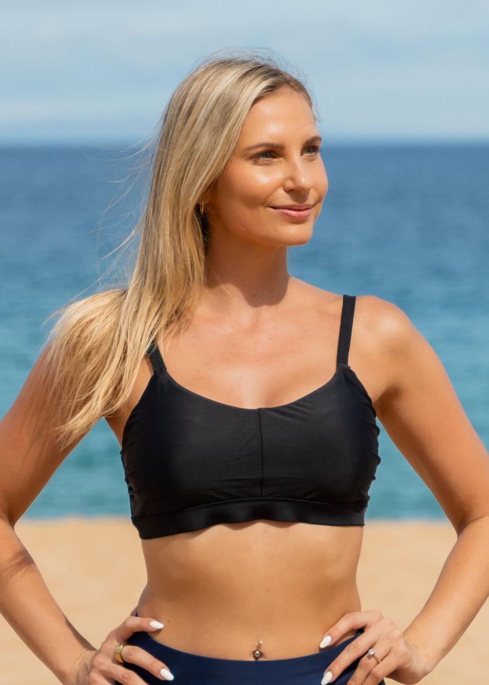 Adjustable Strap Clasp Swim Bra
