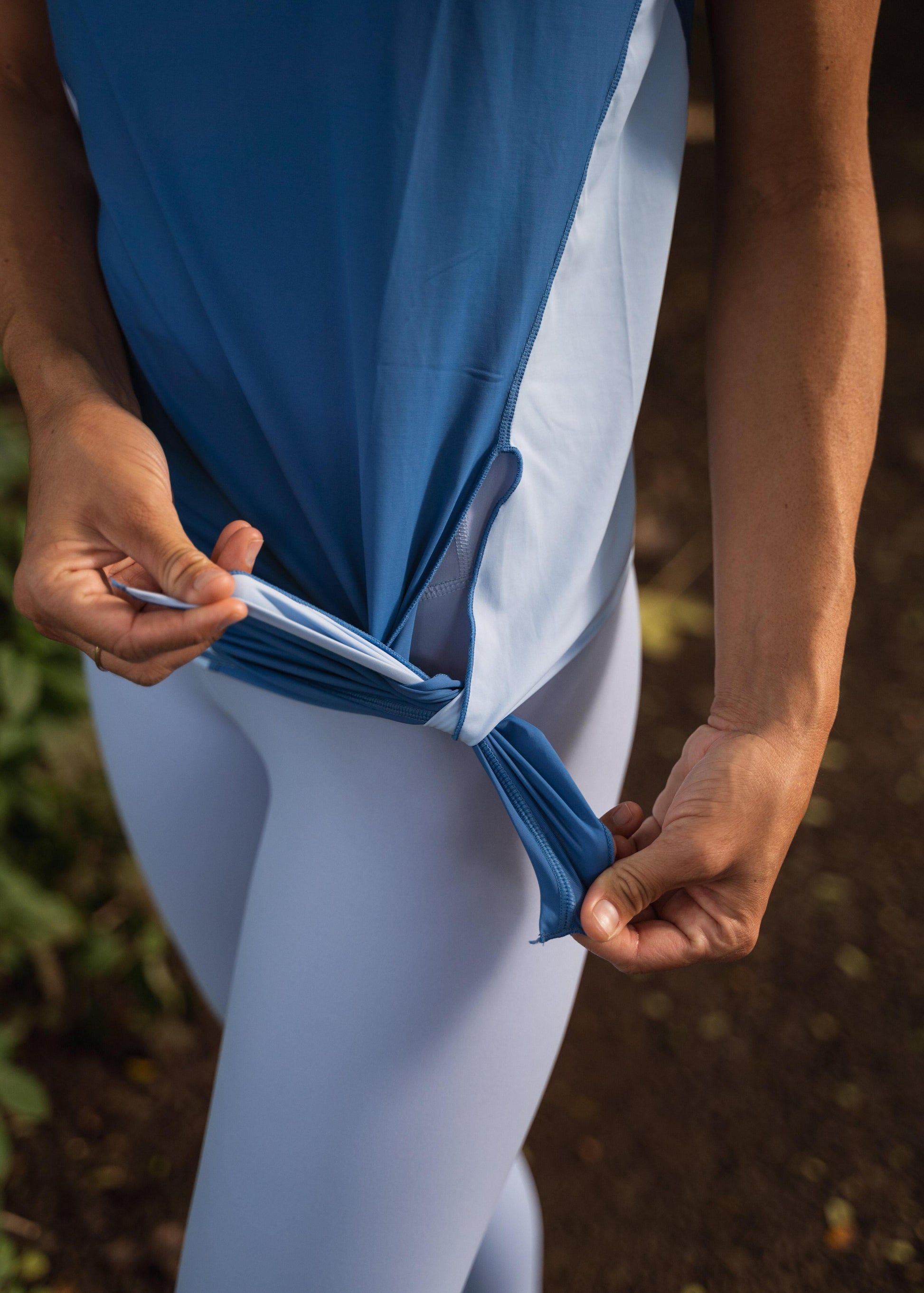 Side Split Tie Up Tee