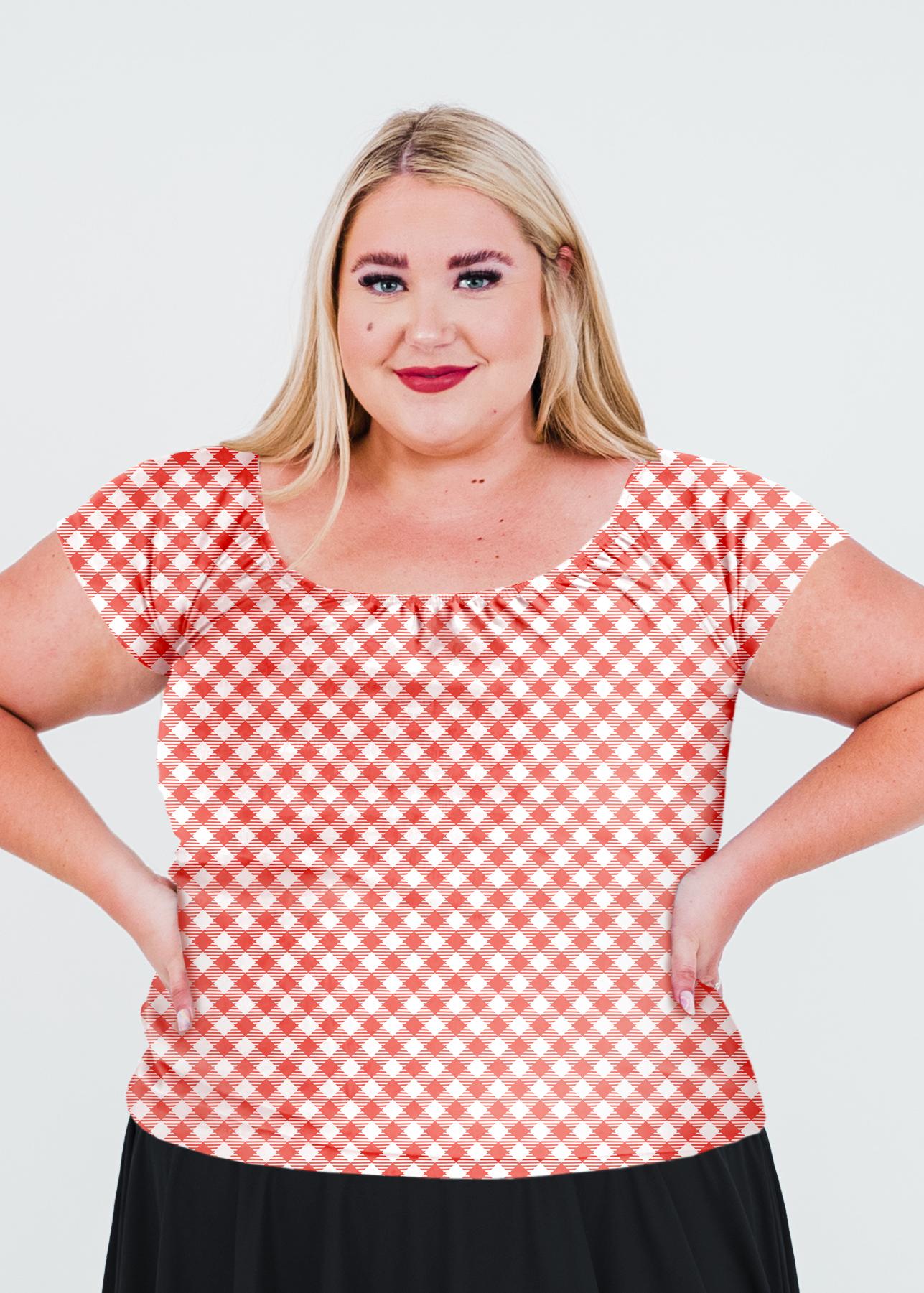 Coral Gingham