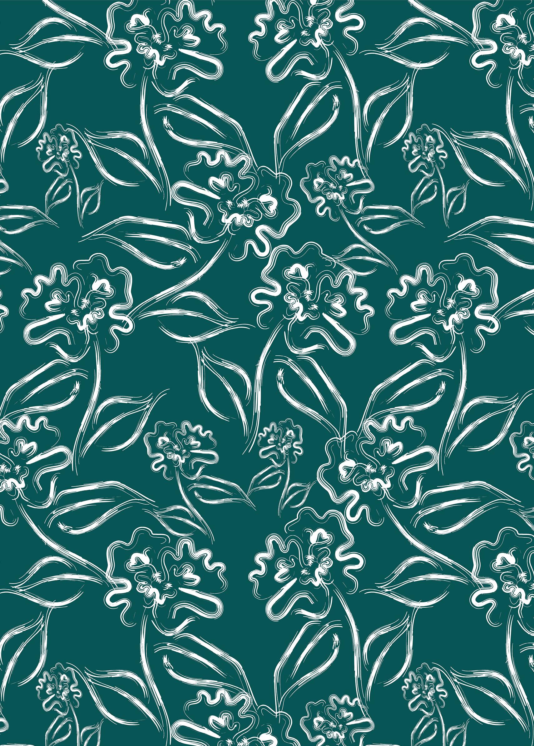 Dark Jade Blooms
