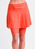 Swim skort with a pocket. Modest plus size skirt and pants. Women's' modest plus size swim skirt. Excellent sun protection UPF +50
