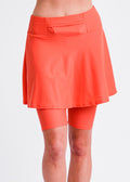 Swim skort with a pocket. Modest plus size skirt and pants. Womens' modest plus size swim skirt. Excellent sun protection UPF +50