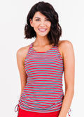 Navy & Red Stripe