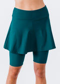 Swim skort. Modest plus size skirt and pants. Womens' modest plus size swim skirt. Excellent sun protection UPF +50