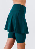 Swim skort. Modest plus size skirt and pants. Womens' modest plus size swim skirt. Excellent sun protection UPF +50