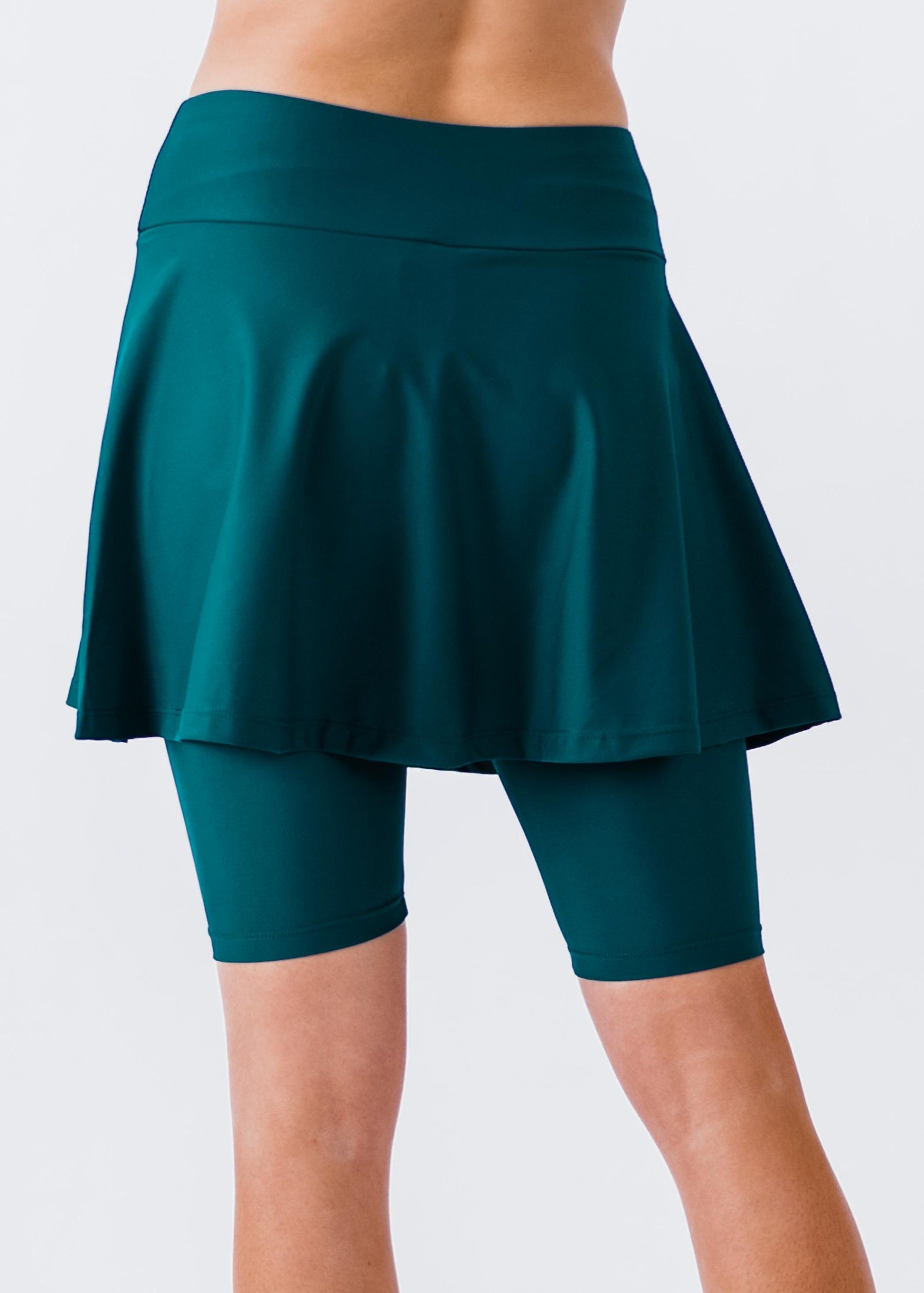 Swim skort. Modest plus size skirt and pants. Womens' modest plus size swim skirt. Excellent sun protection UPF +50