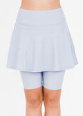 Swim skort. Modest plus size skirt and pants. Womens' modest plus size swim skirt. Excellent sun protection UPF +50