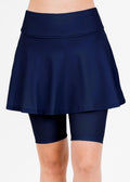Swim skort. Modest plus size skirt and pants. Women's' modest plus size swim skirt. Excellent sun protection UPF +50