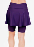 Swim skort. Modest plus size skirt and pants. Womens' modest plus size swim skirt. Excellent sun protection UPF +50