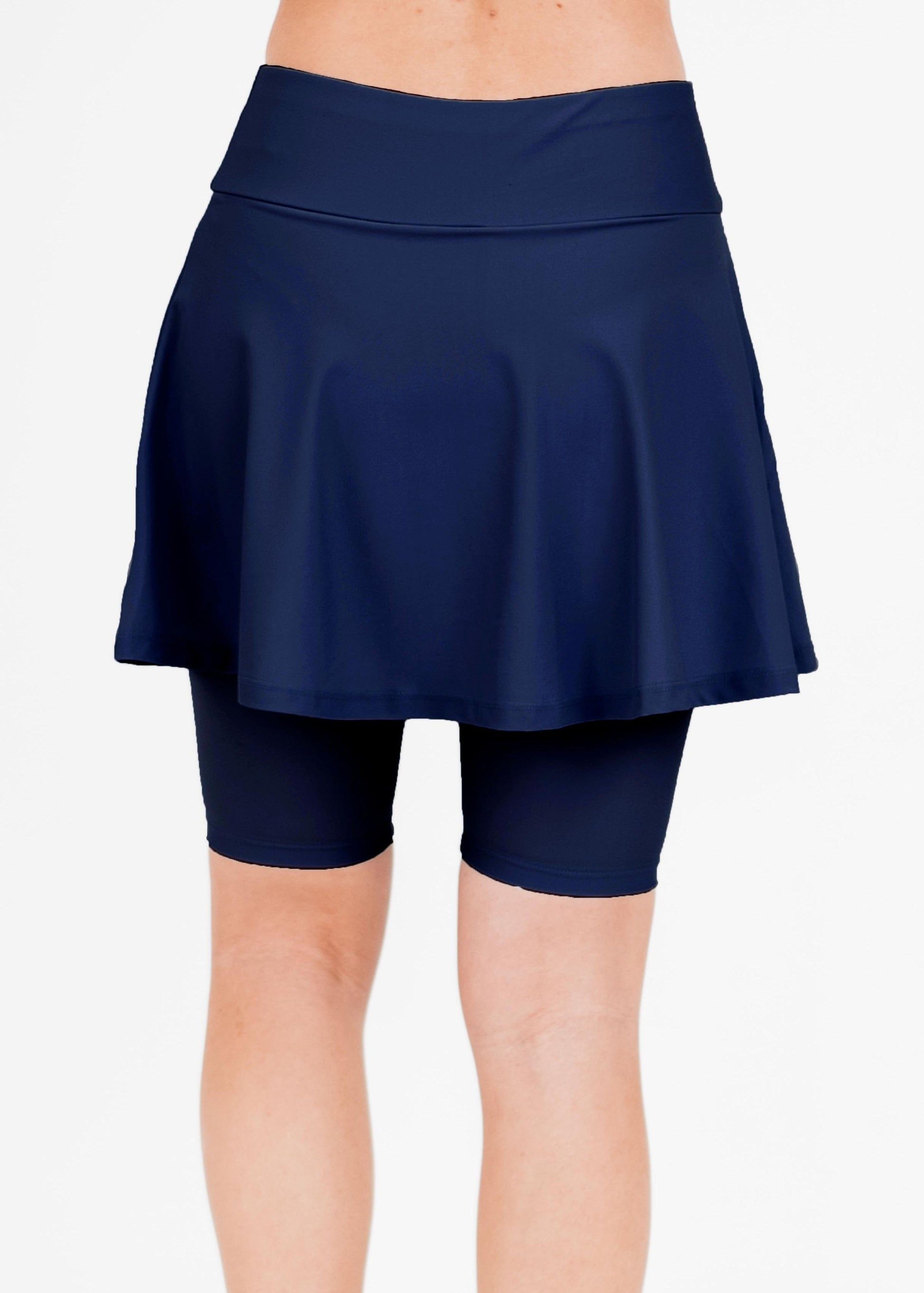 Swim skort. Modest plus size skirt and pants. Womens' modest plus size swim skirt. Excellent sun protection UPF +50