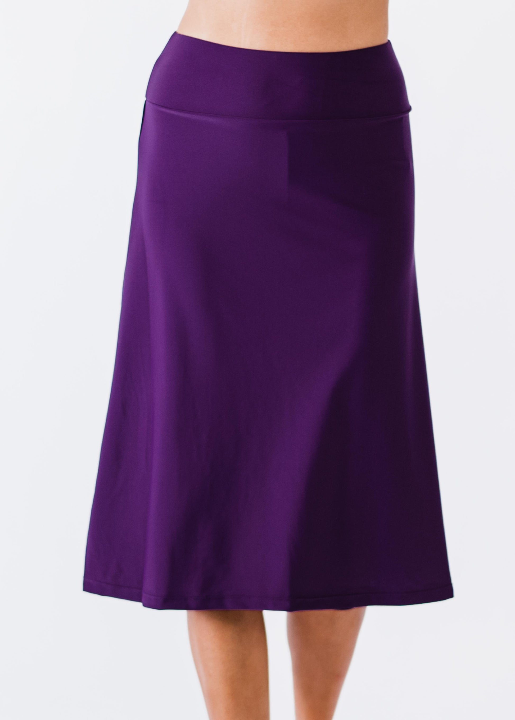Swim long skort. Modest plus size skirt and pants. Womens' modest plus size swim skirt. Excellent sun protection UPF +50