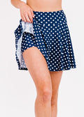Navy Polka Dot