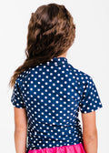 Navy Polka Dot