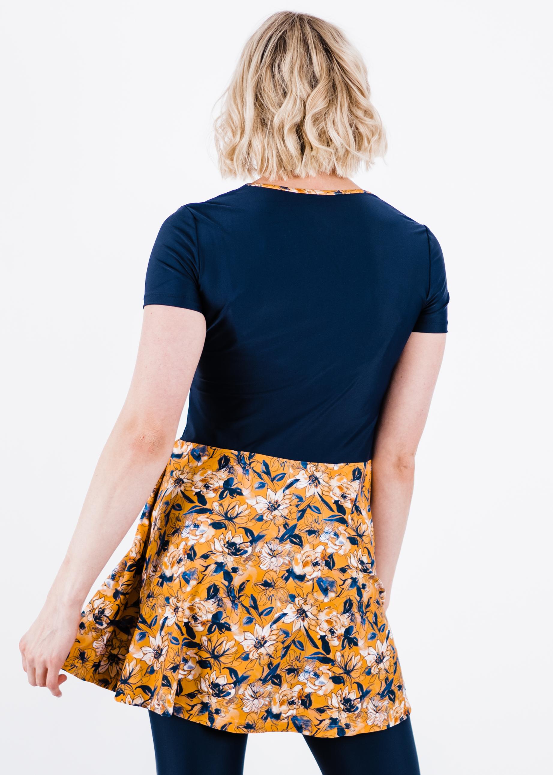 Tangerine Floral/Navy