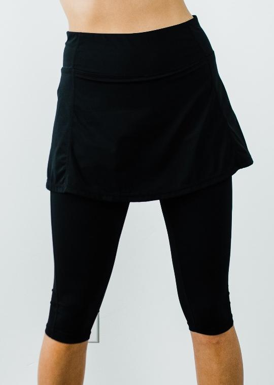 Short Sport Skirt With Attached 17" Leggings