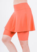 Swim skort. Modest plus size skirt and pants. Womens' modest plus size swim skirt. Excellent sun protection UPF +50