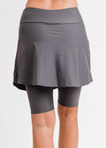 Swim skort. Modest plus size skirt and pants. Womens' modest plus size swim skirt. Excellent sun protection UPF +50