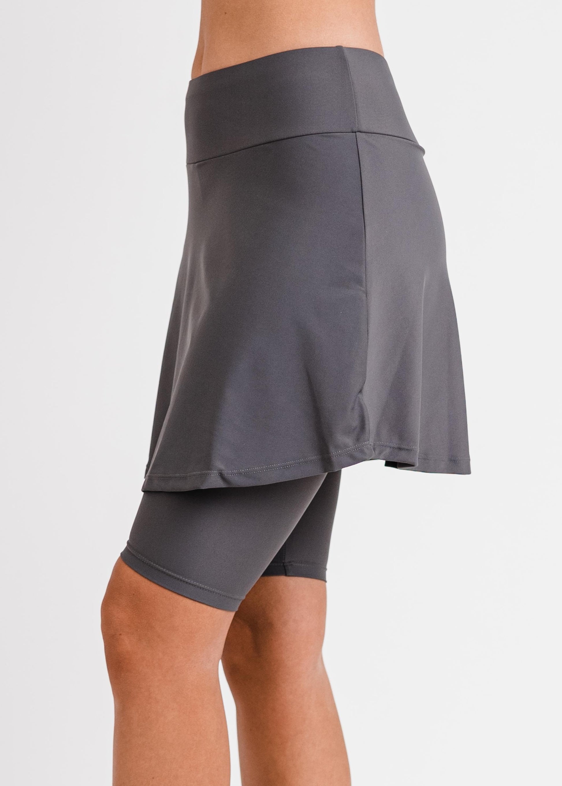 Swim skort. Modest plus size skirt and pants. Womens' modest plus size swim skirt. Excellent sun protection UPF +50