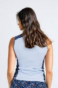 Navy Mosaic/Dusty Blue
