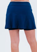Short swim skort. Modest plus size skirt and pants. Womens' modest plus size swim skirt. Excellent sun protection UPF +50