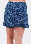 Short swim skort. Modest plus size skirt and pants. Womens' modest plus size swim skirt. Excellent sun protection UPF +50