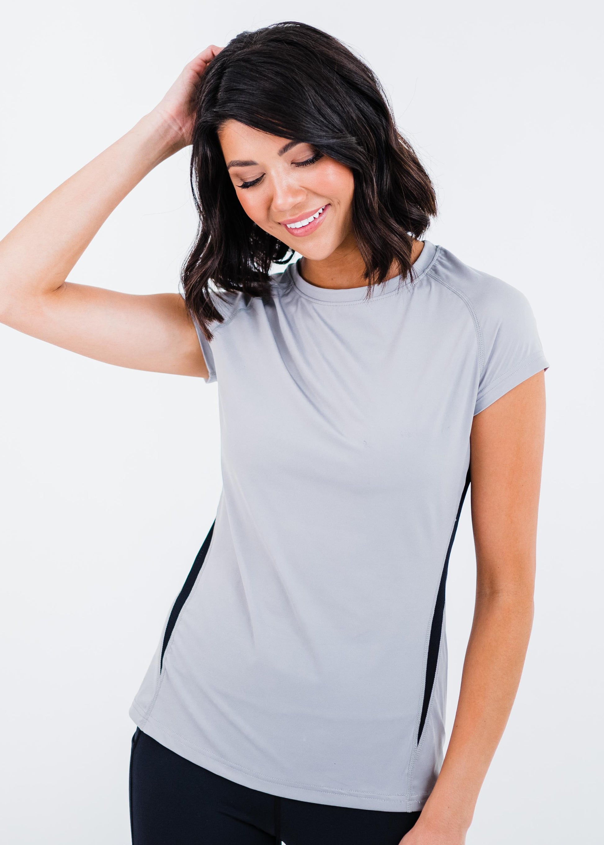 Pro Cap Sleeve Performance Top With Mesh Panels