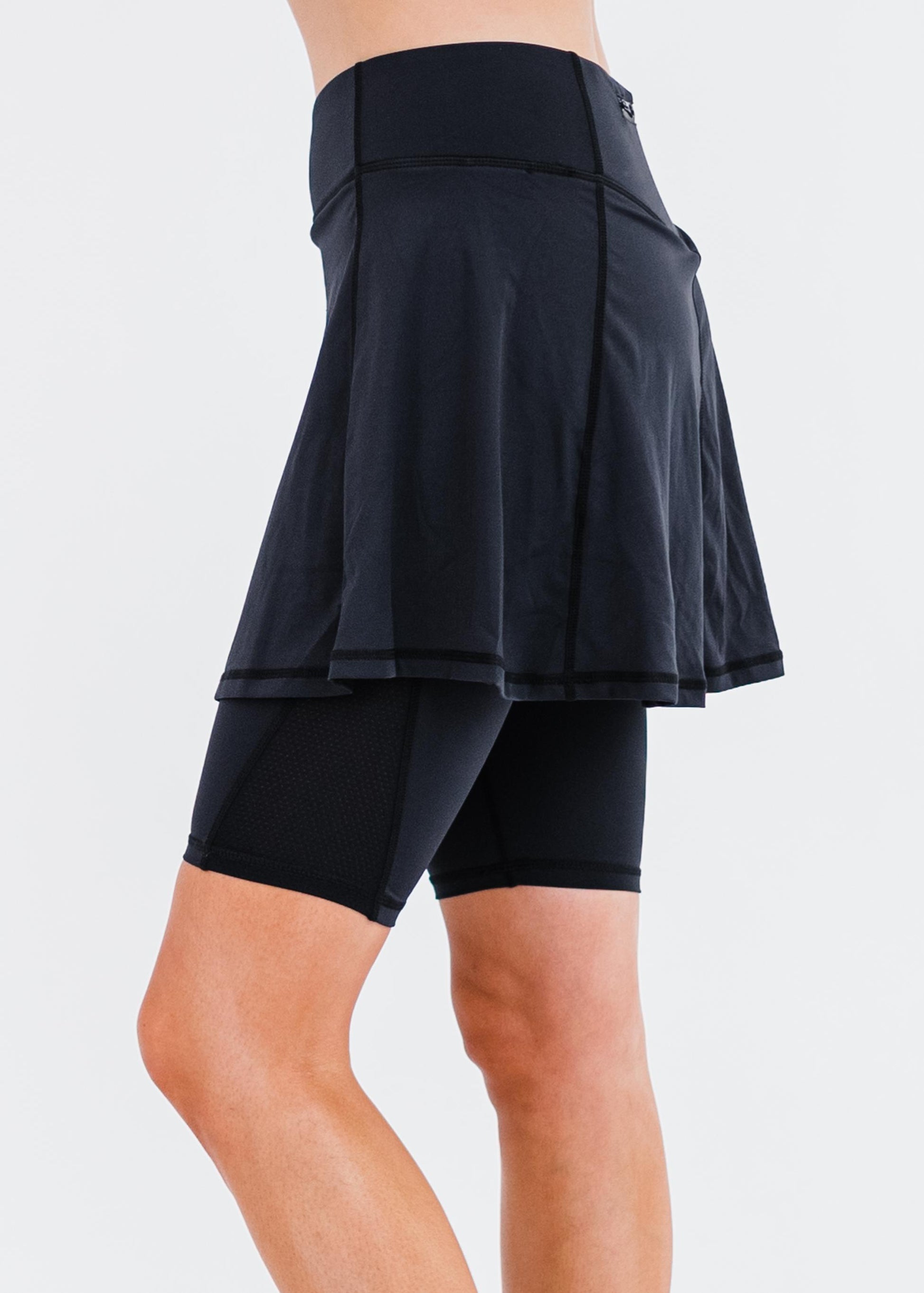 Midi Lycra® Sport Skirt With Attached 10" Leggings
