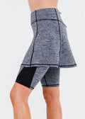 Midi Lycra® Sport Skirt With Attached 10