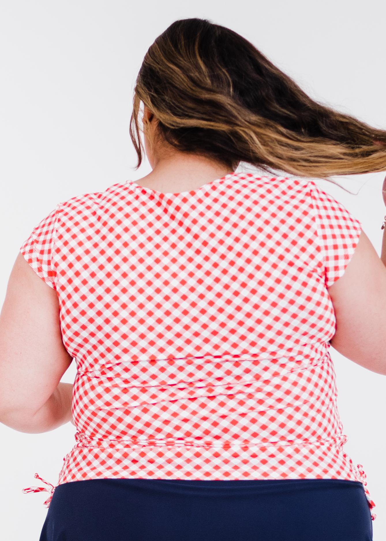 Coral Gingham
