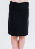 Girls knee length swim skort. Modest skirt and pants. Girl's modest plus size swim skirt. Excellent sun protection UPF +50