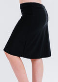 Girls knee length swim skort. Modest skirt and pants. Girl's modest plus size swim skirt. Excellent sun protection UPF +50