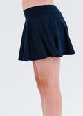 Girls swim short skort. Modest skirt and pants. Girl's modest plus size swim skirt. Excellent sun protection UPF +50