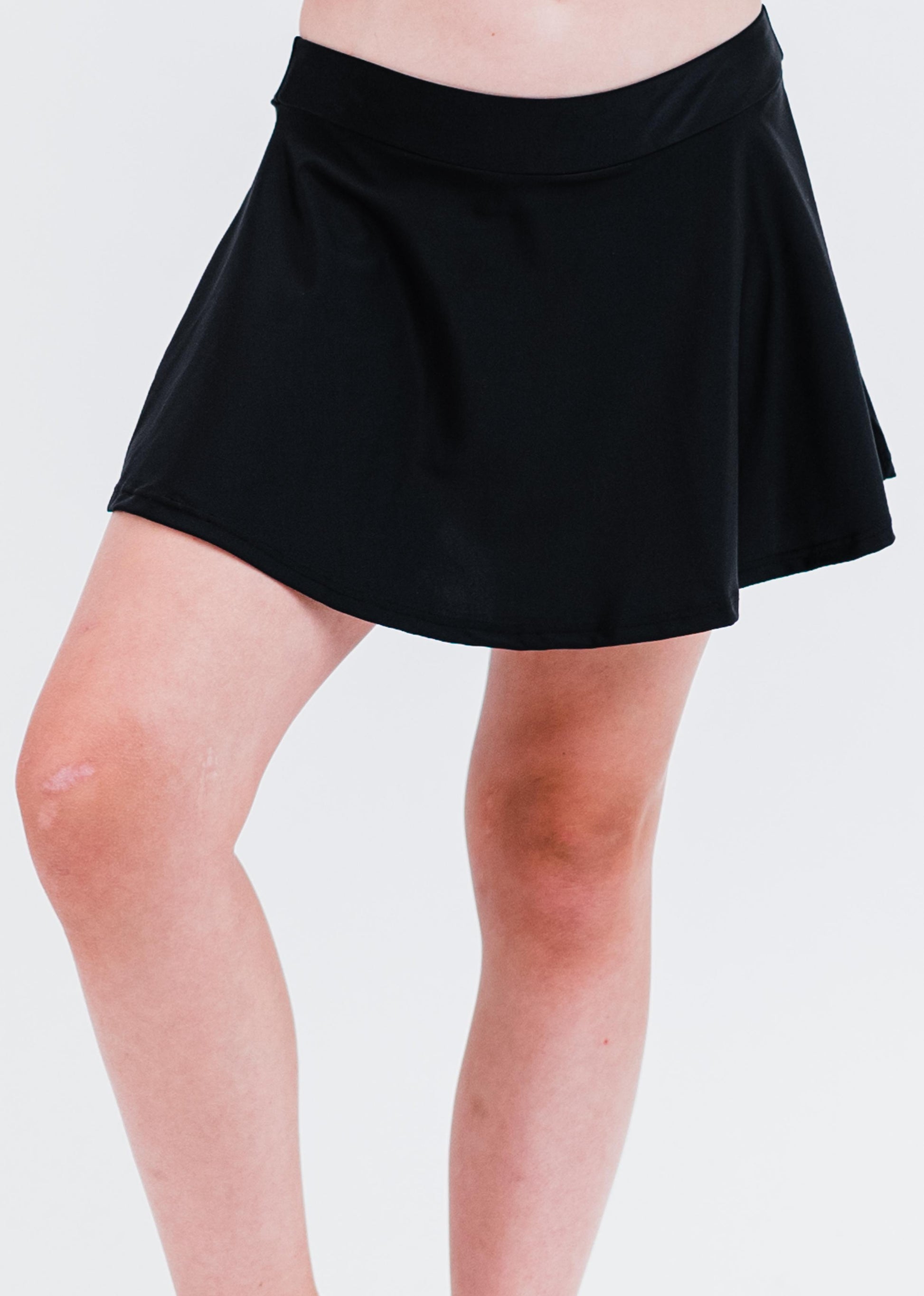 Girls swim short skort. Modest skirt and pants. Girl's modest plus size swim skirt. Excellent sun protection UPF +50