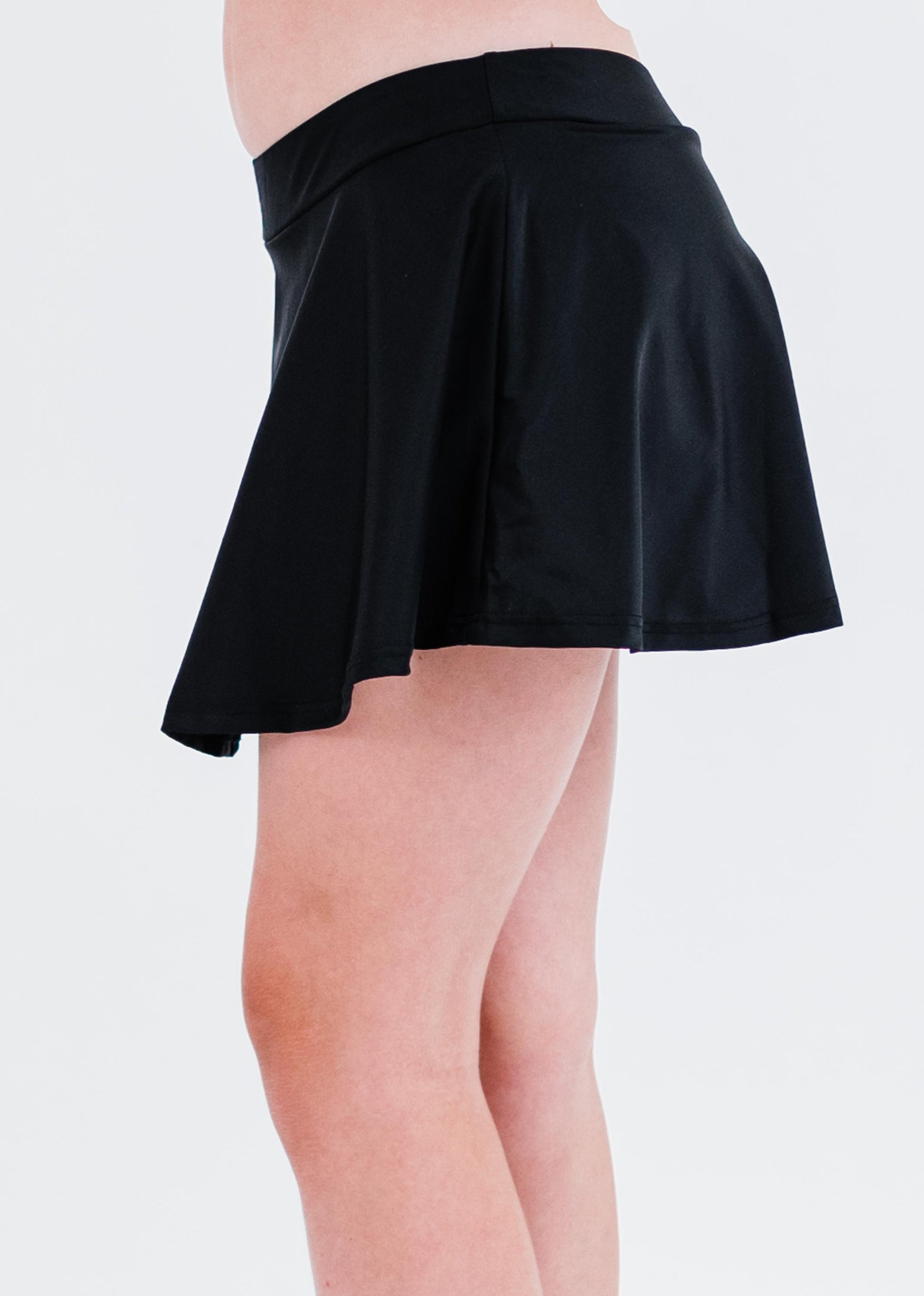 Girls swim short skort. Modest skirt and pants. Girl's modest plus size swim skirt. Excellent sun protection UPF +50