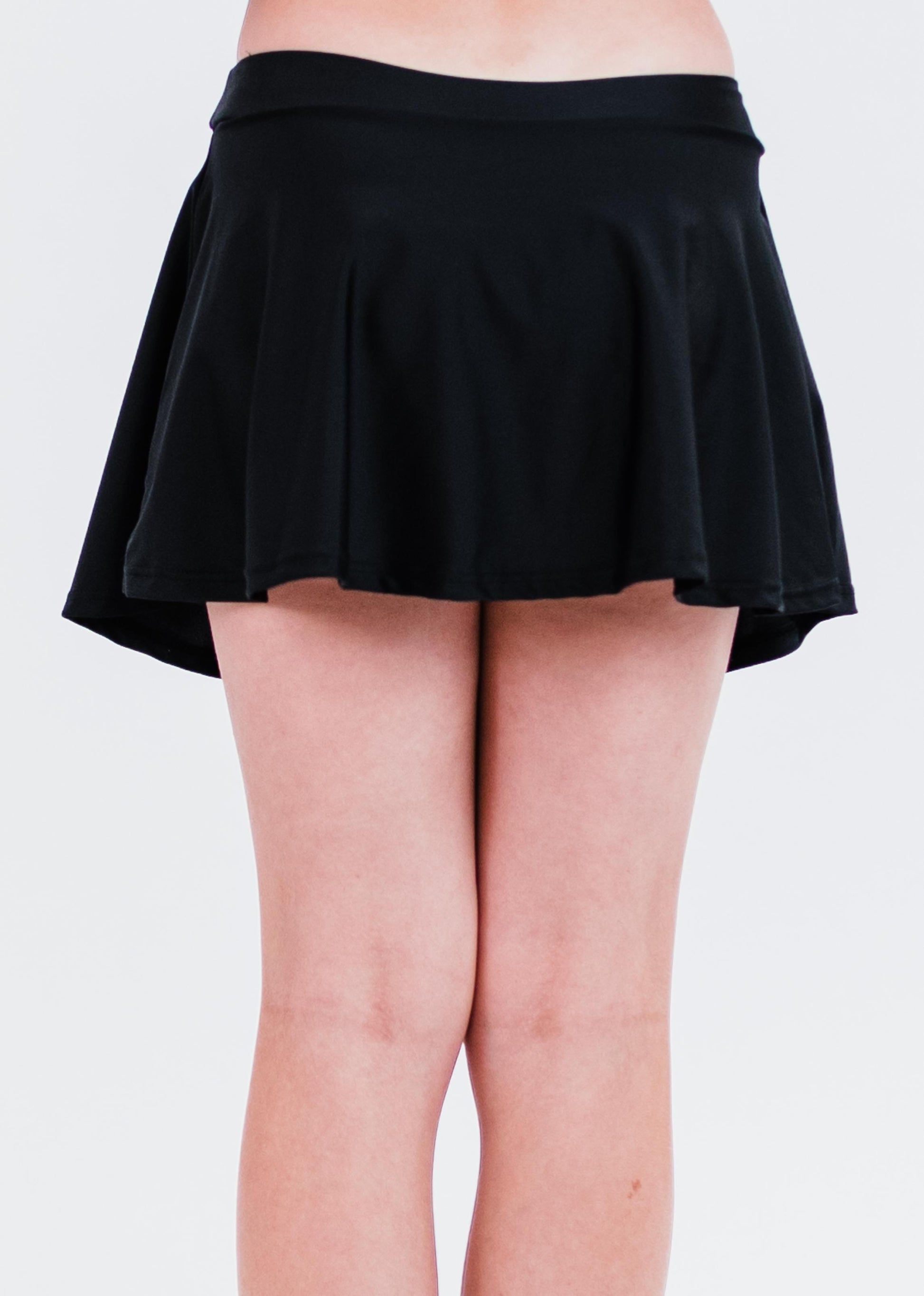 Girls swim short skort. Modest skirt and pants. Girl's modest plus size swim skirt. Excellent sun protection UPF +50