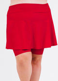 Swim skort. Modest plus size skirt and pants. Womens' modest plus size swim skirt. Excellent sun protection UPF +50