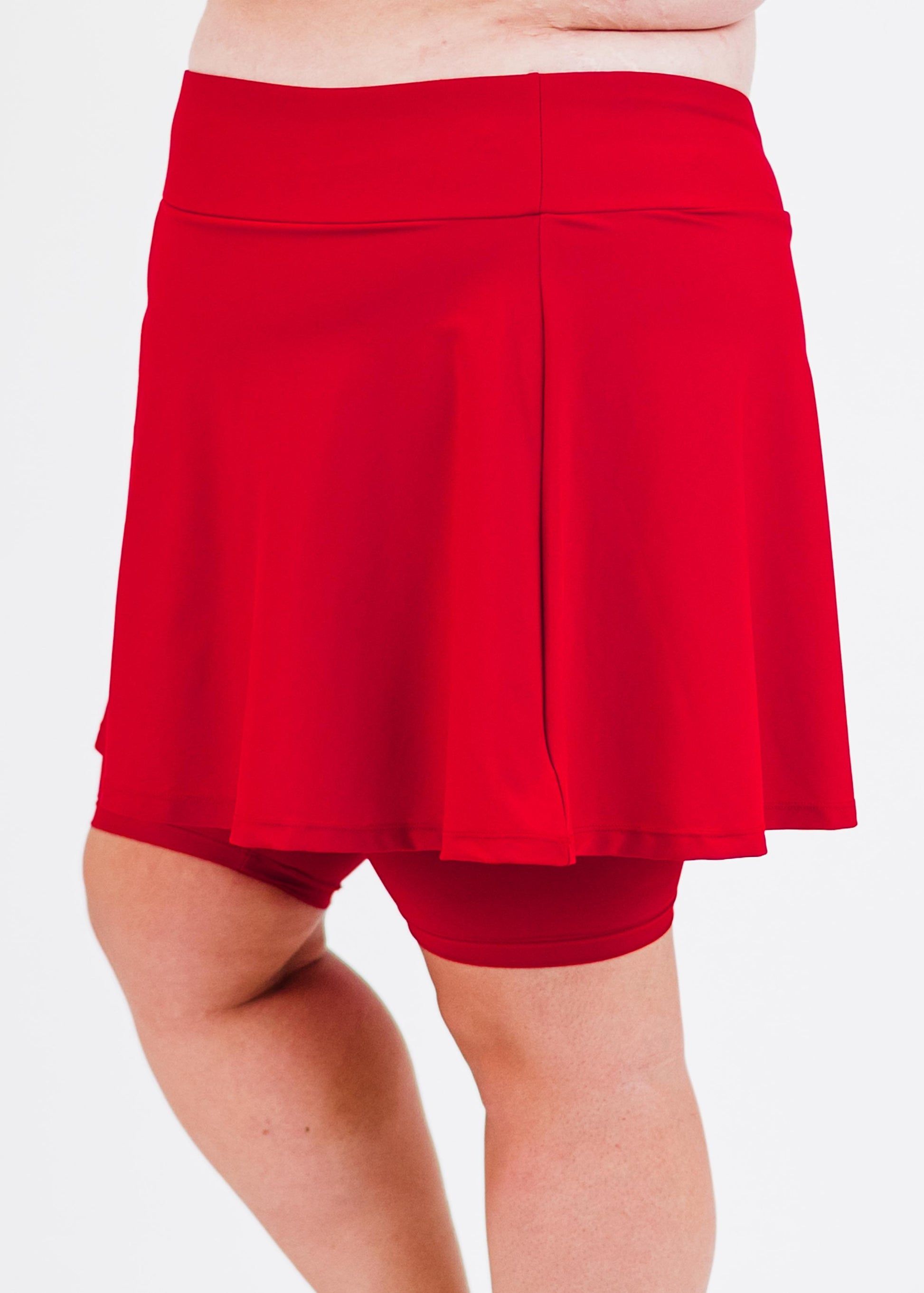 Swim skort. Modest plus size skirt and pants. Womens' modest plus size swim skirt. Excellent sun protection UPF +50
