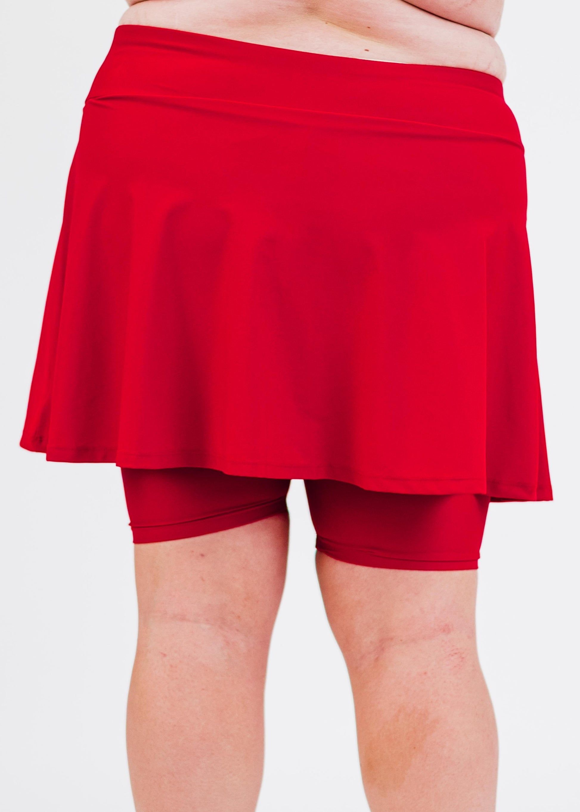 Swim skort. Modest plus size skirt and pants. Womens' modest plus size swim skirt. Excellent sun protection UPF +50