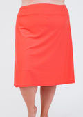 Swim long skort. Modest plus size skirt and pants. Womens' modest plus size swim skirt. Excellent sun protection UPF +50